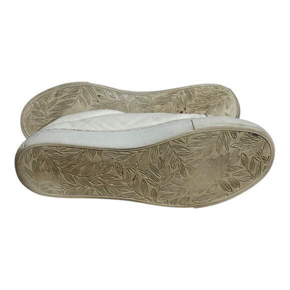 Lilly Pulitzer White Gold Leather Sneakers Women;s Size 8.5 Casual Lace Up - Picture 8 of 8